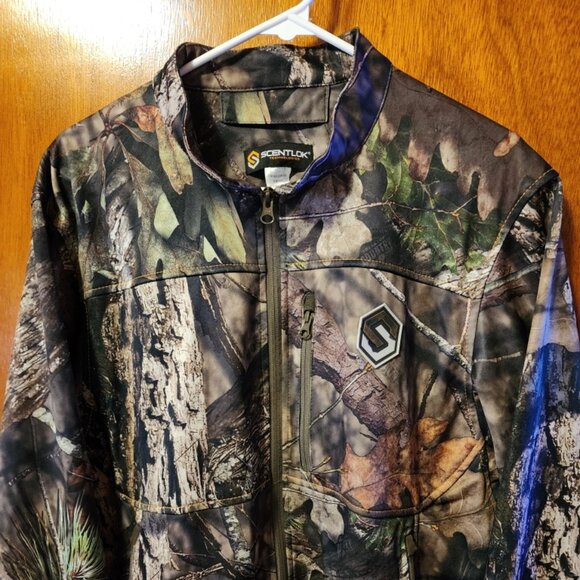 Men's Large Scentlok Mossy Oak Break-Up Country Camo Full Zip Jacket - Picture 1 of 12